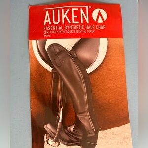 Black Synthetic Half Chaps for Women *some visible marks